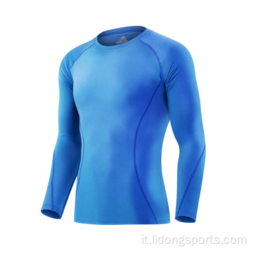 Shirt a compressione con camicie da fitness sport a secco rapido